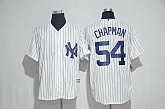 New York Yankees #54 Aroldis Chapman White New Cool Base Stitched Jersey,baseball caps,new era cap wholesale,wholesale hats